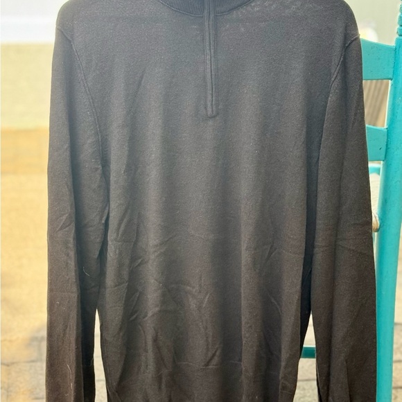 Banana Republic Silk Cashmere 1/4 Zip Sweater — Size L - Picture 2 of 9
